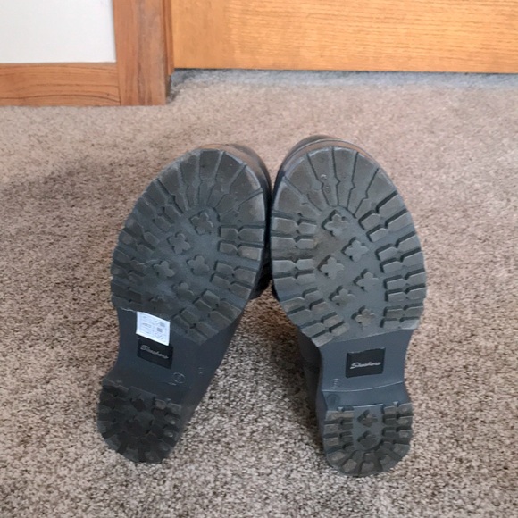 Skechers grey pouring boot with knit collar - Picture 3 of 6